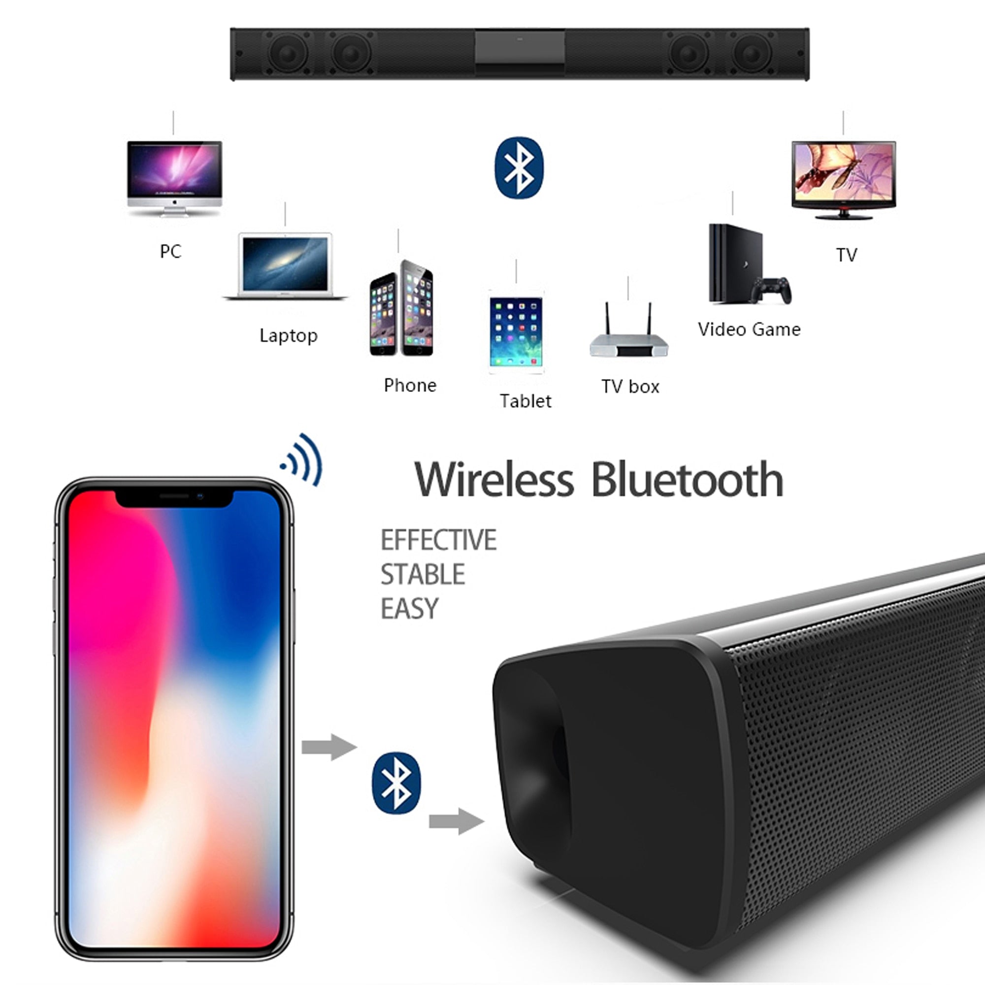 Home Theater Wireless Sound Bar Home Theater Wireless Sound Bar